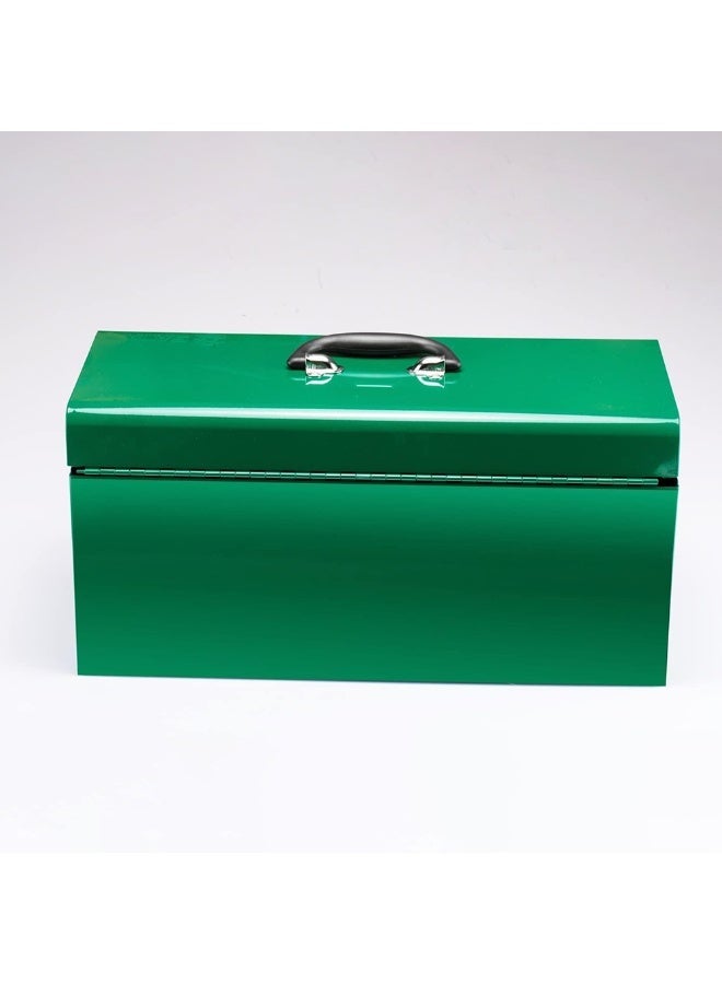 Sata 17-Inch Metal Tool Box ST95102SC, Heavy-Duty Steel Portable Tool Storage Box, Lockable Lid, Top Carry Handle, Garage & Workshop Use - Image 4